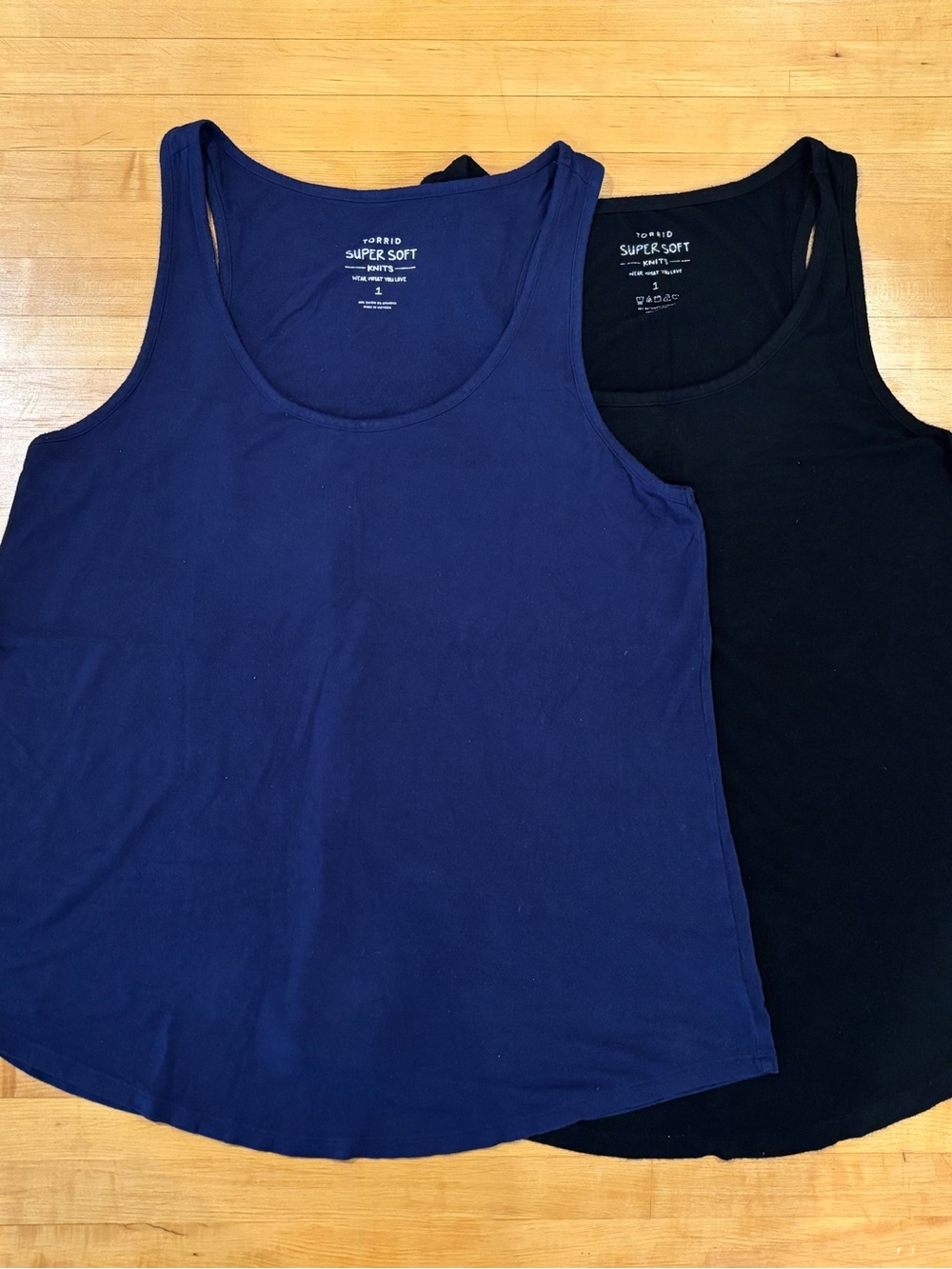 Torrid Super Soft Tank Tops - Navy & Black Set